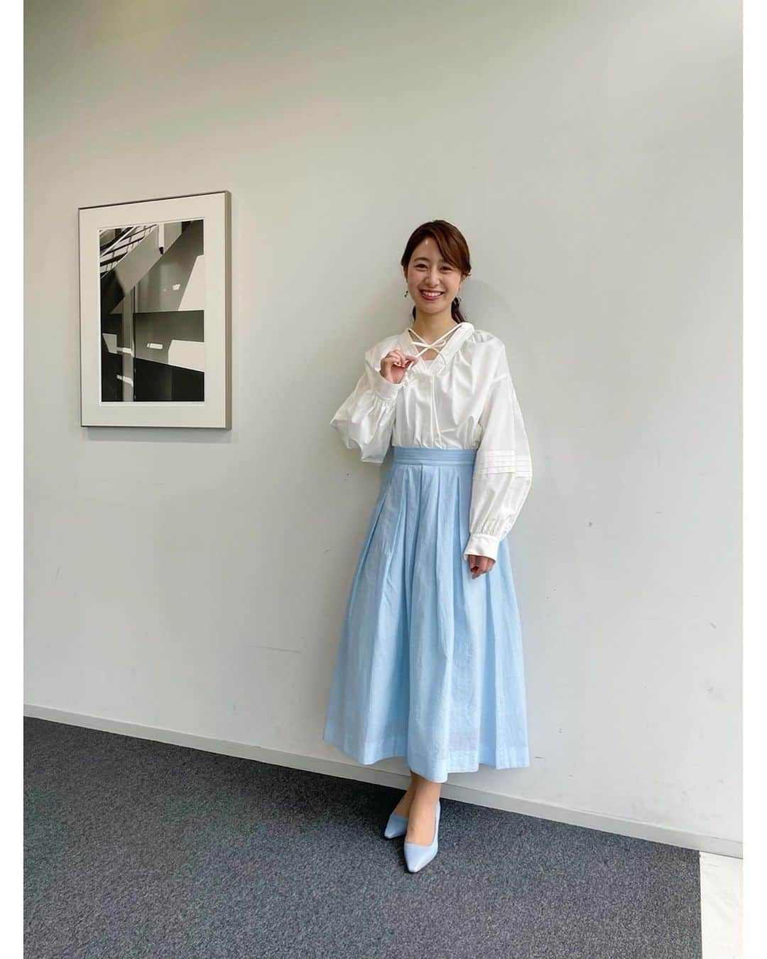 林美沙希さんのインスタグラム写真 - (林美沙希Instagram)「. 今日もお疲れ様でした☺︎  #annニュース #ワイドスクランブル #林美沙希 #衣装 #mw」3月30日 20時04分 - misaki0hayashi