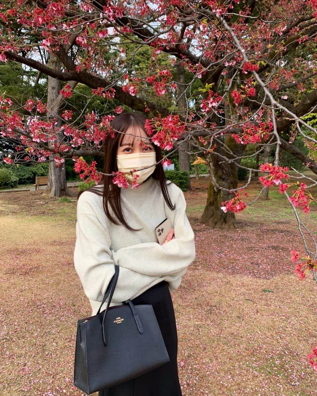 榎本ゆいなさんのインスタグラム写真 - (榎本ゆいなInstagram)「覗いてます👁 　 初　shinjuku gyoen 　 　 #新宿御苑 #お花見 #榎本ゆいな」3月30日 22時08分 - enomoto_yuina