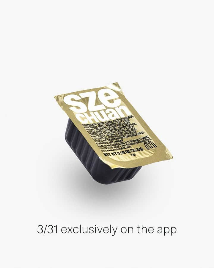 マクドナルドのインスタグラム：「take a dip on 3/31, exclusively on the app while supplies last」