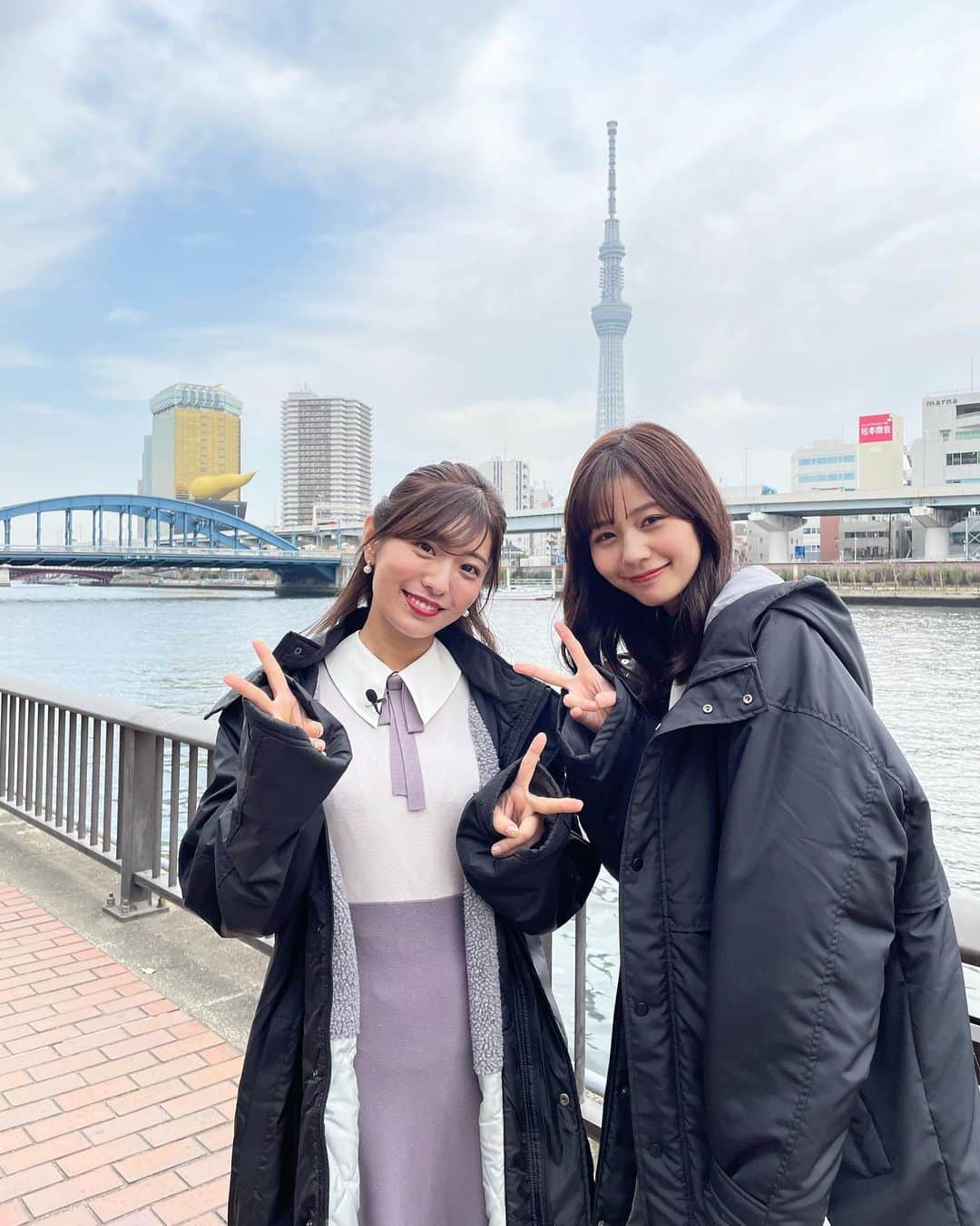 杉浦みずきのインスタグラム：「. 今日からTOKYO MXで、「東京インフォメーション」の番宣CMが流れています！ 見つけて頂けると嬉しいです！☺️☺️✨✨ ゆめのさんとのオフショット〜💓  ・ ・ #東京インフォメーション  #堀潤モーニングFLAG #tokyomx」