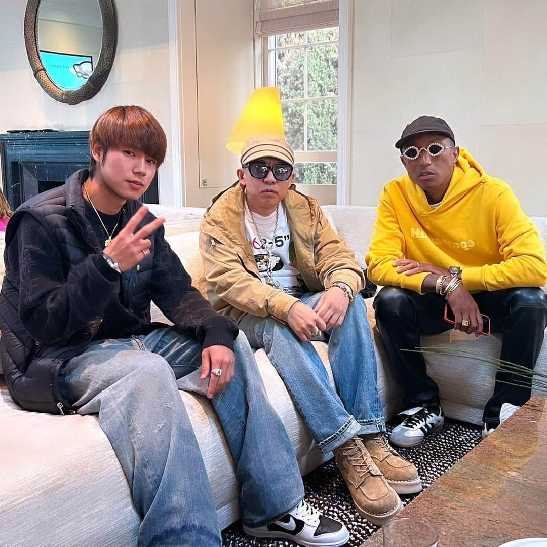 堀米雄斗のインスタグラム：「I KNOW NIGO🦆 @nigo @pharrell」