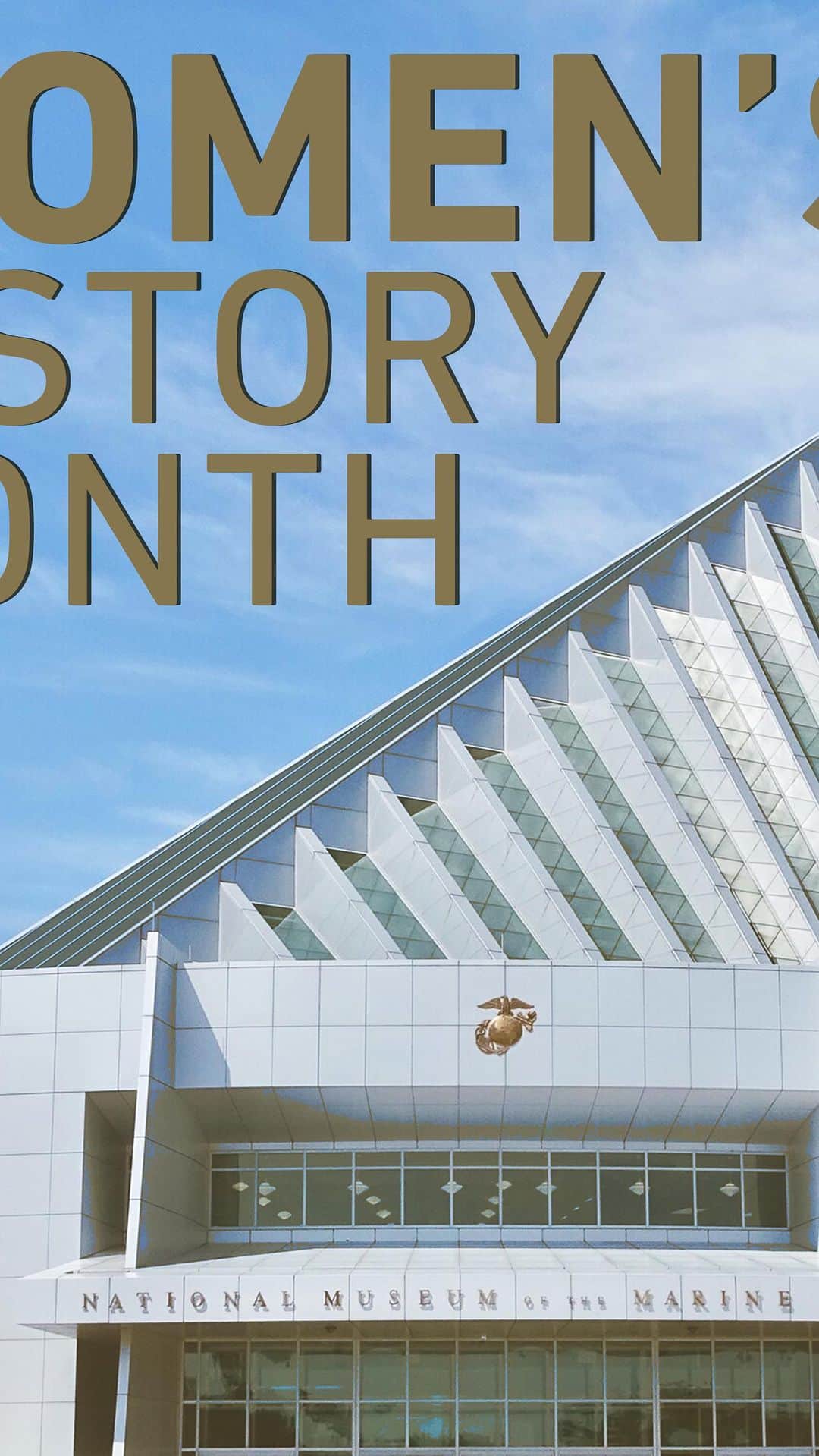 のインスタグラム：「For more than 100 years, women have served with distinction in the United States Marine Corps, and their contributions are enshrined forever in the @usmcmuseum in Quantico, Virginia.   Ms. Gwenn Adams guides us through the exhibits highlighting their service as the Marine Corps concludes its celebrations of #WomensHistoryMonth.」