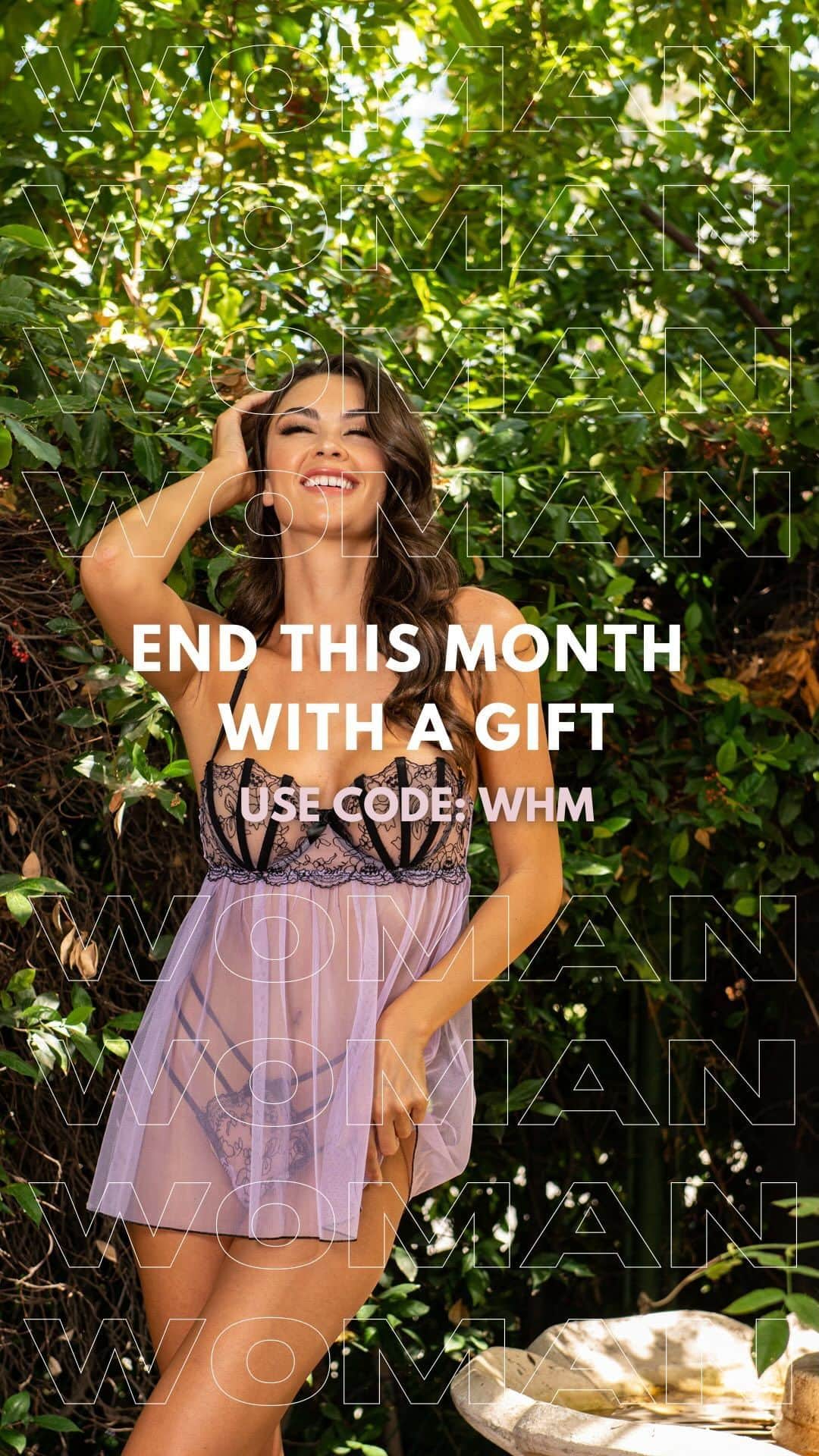 ドリームガールのインスタグラム：「Ending Women’s History Month with a GIFT! Grab your FREE thong panty with any purchase of $50+ using code WHM. Ends 4/1 at midnight. Details on how to redeem in the comments. Thank you to all the women that make our world go ‘round!🤍    #lingerieparty #womenshistorymonth #womenshistorymonth2022 #freebie #giftsforher #pantyparty」