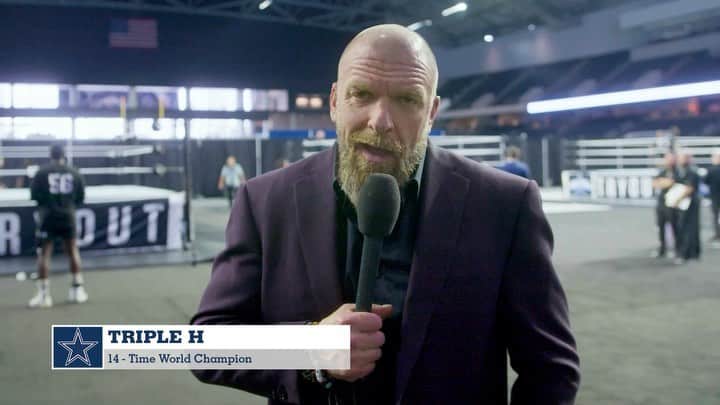 トリプルHのインスタグラム：「🗣"Everything is BIGGER in Texas & this weekend is NO EXCEPTION!" - @tripleh 🙌  Don't miss the most stupendous two-night #WrestleMania in history at @attstadium this weekend! Get your tickets at  @seatgeek for today!」