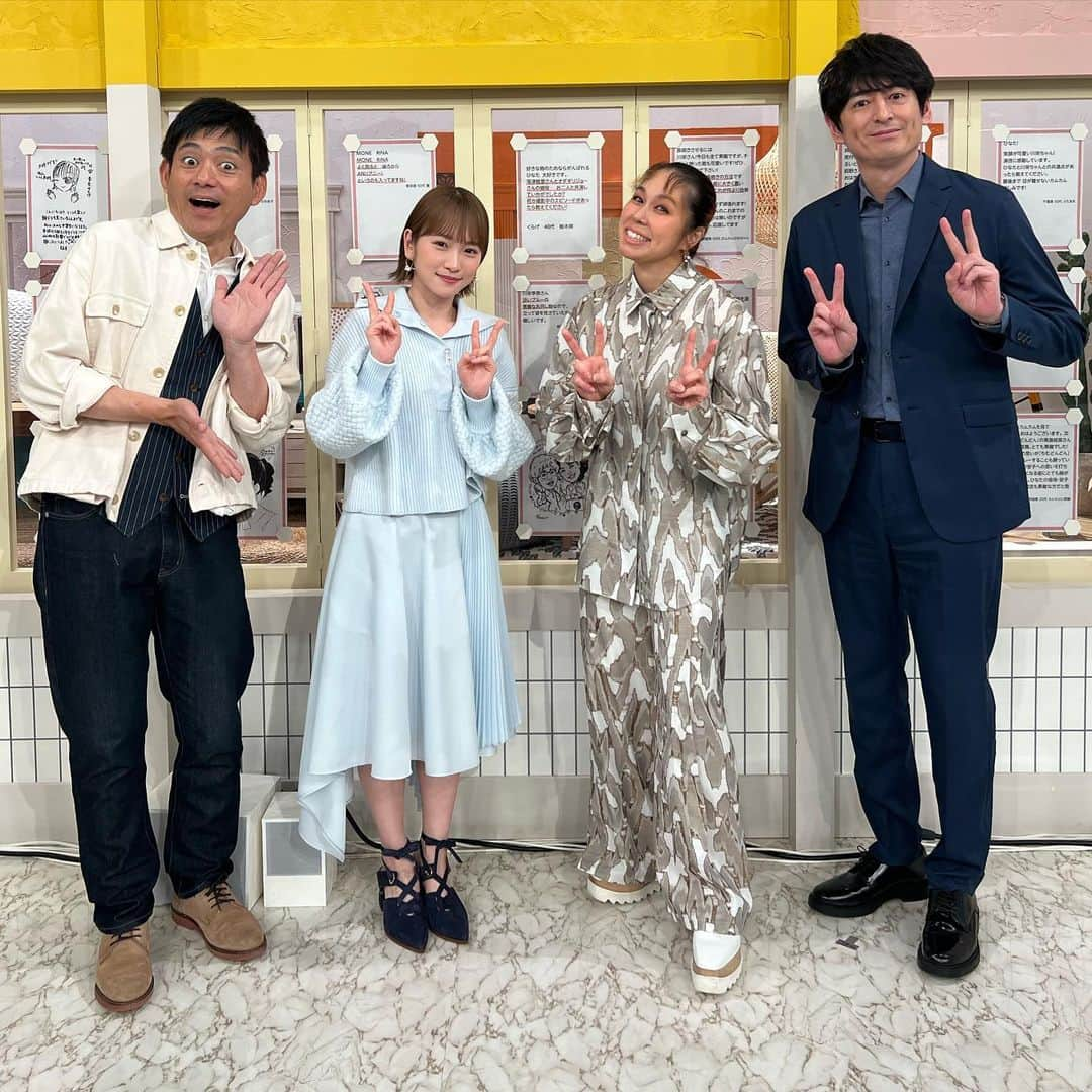 AIさんのインスタグラム写真 - (AIInstagram)「あさイチ見てくれた皆さんありがとうございました✨✨✨  出演者の皆さんのおかげで楽しい朝になりました！！  メッセージ送ってくれた皆さんも本当にありがとう！！力になります✌️✌️✌️✨  今日も感謝！！！  @rina_kawaei.official @nhk_asaichi @asadora_bk_nhk   #カムカムエヴリバディ #上白石萌音 #深津絵里 #川栄李奈 #松村北斗 #稔さん #安子 #るい #ひなた #カムカム #アニー #本郷奏多 #森山良子 #文ちゃん #あさイチ #AI #アルデバラン」4月1日 10時52分 - officialai