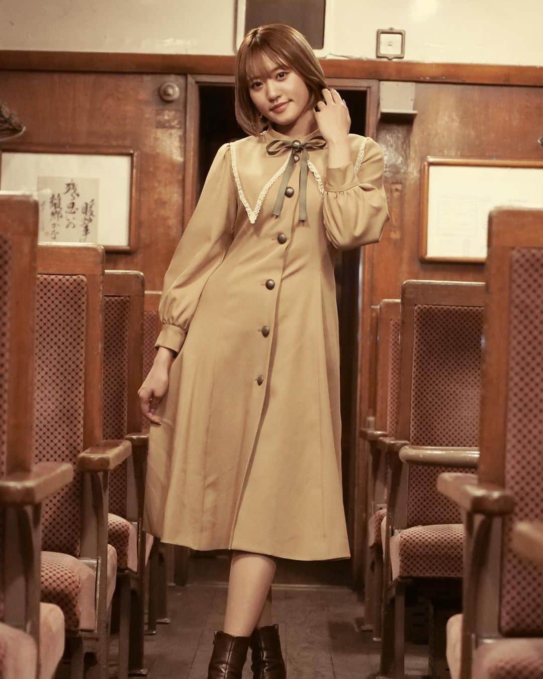 りんご娘さんのインスタグラム写真 - (りんご娘Instagram)「. トレインMusic Video  [Starring] #RINGOMUSUME	 TOKI	 OURIN JONAGOLD	 SAIKA	  [Song]  Words and Music by SHINICHI TOIKAWA	 Arranged by AZUMA HITOMI	   [Exective Producer] SHINICHI TOIKAWA（RINGO MUSIC） [Sound Producer] SHINYA TADA [Director] YUMA HIRAI	 YUICHIRO FUJISHIRO	 [Planning & Production Manager] TSUBASA SHIMODA（ringoame inc.） [Assistant Production Manager] YU ONO	（RINGO MUSIC） DAICHI SAITO	 SHOYA SAKAMOTO	 SHINTARO TOIKAWA	 [Cinematographer] YUICHIRO FUJISHIRO	 YUMA HIRAI [Drone] NAOTO NAKATA	 [Story Board & Lighting & Edit] YUMA HIRAI [Color] YUICHIRO FUJISHIRO [LED Screen] STOCK / TRANS MISSION	 [Hair & Make-up] TAMAKI MORI（As One） [Artist Manager] AYA MIURA（RINGO MUSIC）  [Stylist] KUMIKO SUEYOSHI	 [Costume] F i.n.t F&A an another angelus an anotheangelus Limited Maison de FLEUR Petite Robe canone COTOMONOMARCHE krasota_acc   [Special Thanks] 津軽鉄道株式会社	 アルプスおとめ	 ライスボール	 リーフ	   応援してくださる皆さまへ 愛と感謝を込めて」4月1日 12時48分 - _ringo.musume.com_