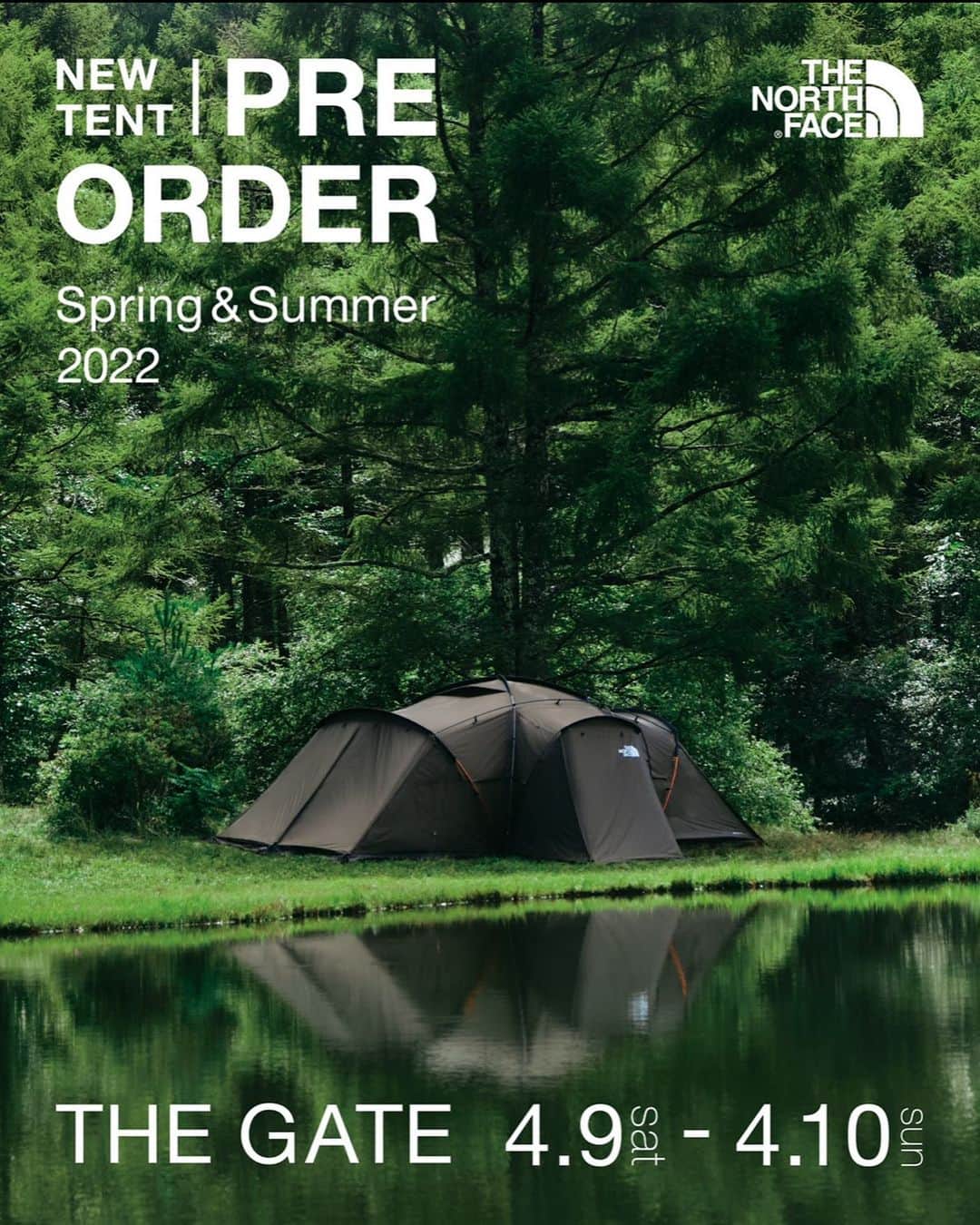のインスタグラム：「【THE NORTH FACE 】NEW TENT PRE ORDER Spring & Summer 2022 * 2022年4月9日(土)-10日(日) 11:00～19:00 開催会場：THE GATE * THE NORTH FACEの今シーズン新たに発売となるテントを展示し数量限定で先行受注会を開催いたします。 是非、ご来場をお待ちしております。 * 新商品の詳しい詳細につきまして近日中に公式より発表となっております。 * * 詳しくはこちらのダイレクトメールにてお問い合わせください！→→→ @thegate.camp * * * * * THE GATE  営業時間 11:00〜19:00 (水曜定休) 福井県福井市定正町1216 TEL 0776-97-8848 * * #sundaymountain #camp #hiking #trekking #サンデーマウンテン #アウトドア #アウトドアショップ #アウトドアファッション #キャンプ #キャンプギア #ハイキング #トレッキング #登山 #山道具 #展示会 #THE NORTH FACE #ザノースフェイス #LANDER4 #LANDER6 #EVABASE6 #Evacargo4 #Evacargo2 #店舗限定 #新作テント展示受注会」