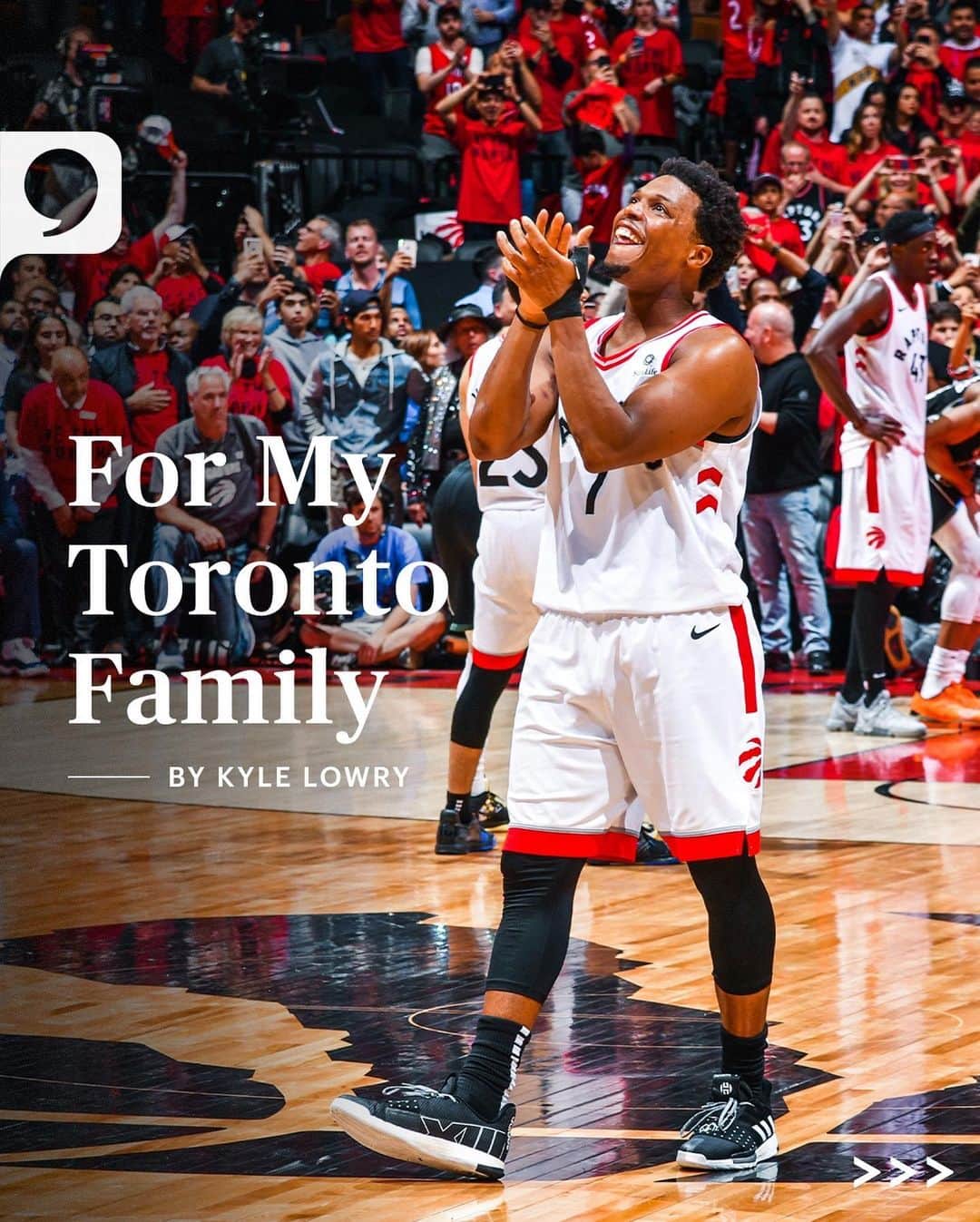 カイル・ロウリーのインスタグラム：「This one goes out to Toronto, from @kyle_lowry7. (Link in bio) • 📸: @jdg7873」