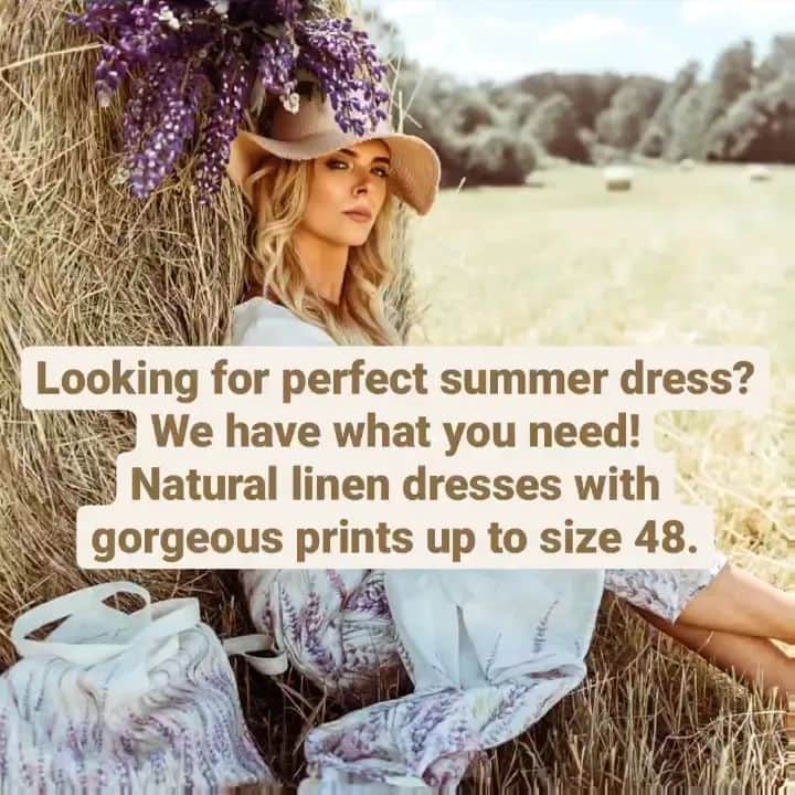 ティネスのインスタグラム：「Summer is just around the corner and we all need a perfect dress for the season ☀️ Linen dresses will fulfill all your demands! Linen is natural and antibacterial material. It absorbs moisture and has excellent thermal regulation qualities. Besides we have flattering designs and artistic prints.  See all dresses online: WWW.TINES.LV WORLDWIDE SHIPPING」