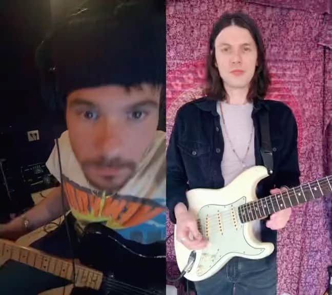 マシュー・カマのインスタグラム：「before I was a rapper I was a lead guitarist @jamesbaymusic」