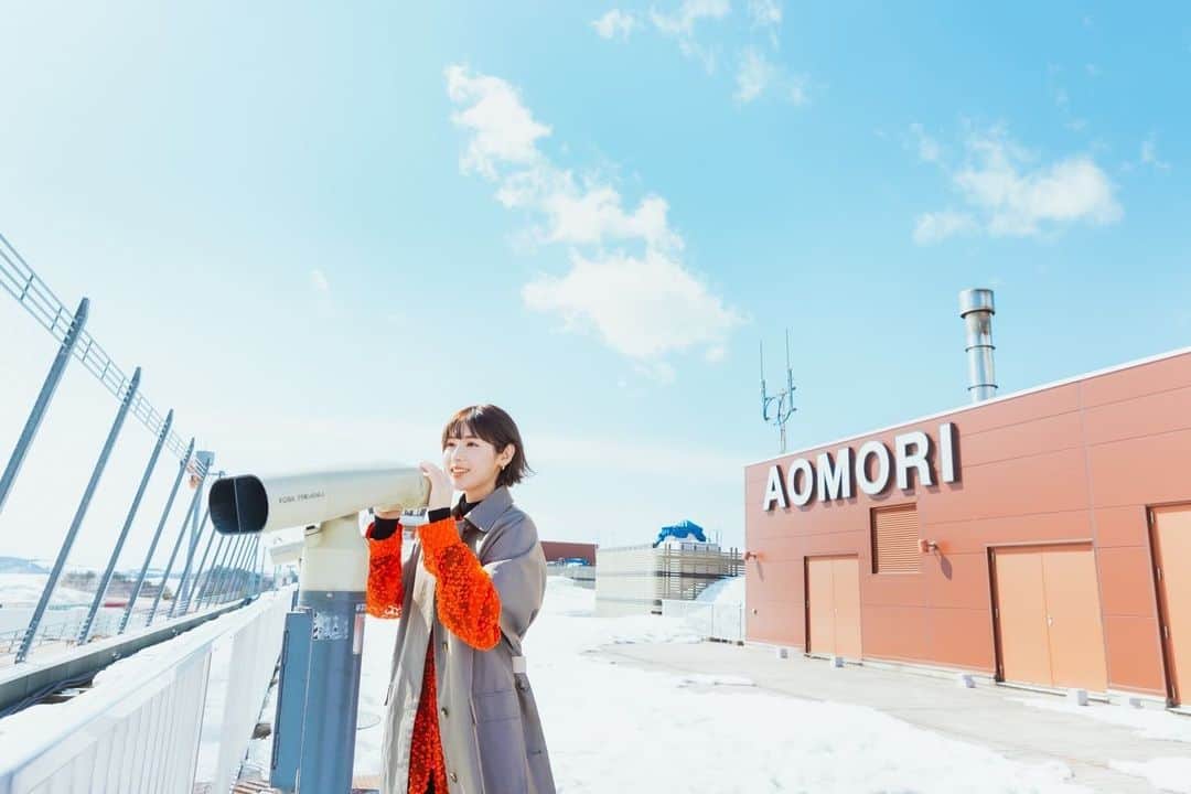 白石聖のインスタグラム：「☁️ #旅色 青森の旅、とても楽しかったです！『旅色FO-CAL青森特集』にて掲載して頂いてます。」