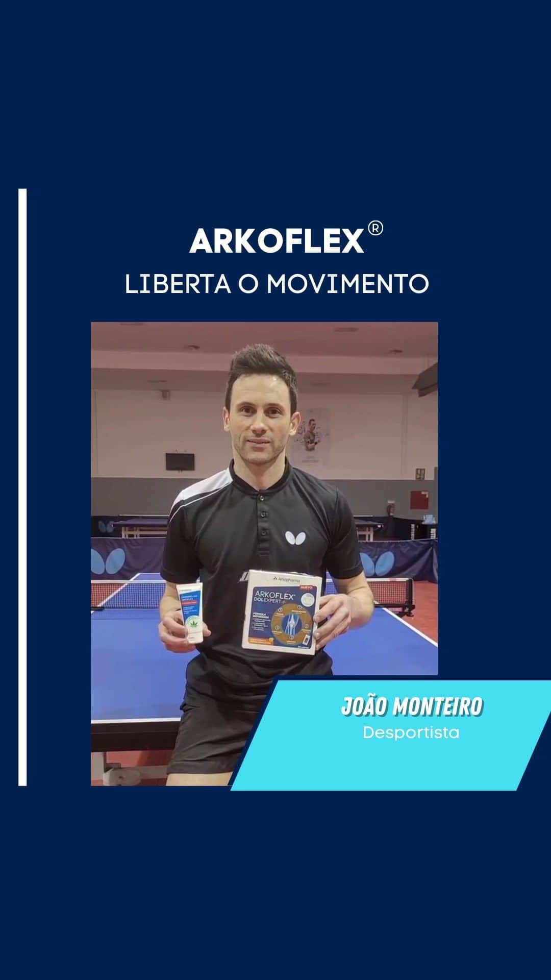 ジョアン・モンテイロのインスタグラム：「ARKOFLEX Liberta o movimento 💙  E a si, o que o Liberta? 💪🏻 @montii83 @arkopharmapt   #arkopharma #arkopharmapt #saudeebemestar #articulações #medicinanatural」