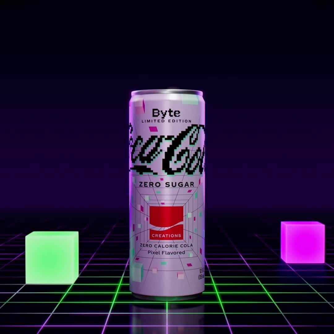 Coca-Colaのインスタグラム：「Taste the URL IRL. Limited Edition Byte, available 5.2.22  #CocaColaCreations #CocaColaByte」