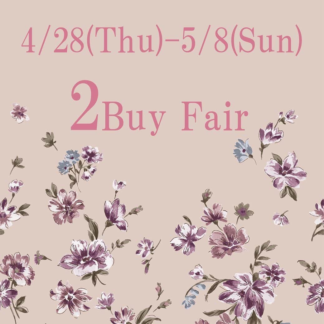 Debut de Fioreのインスタグラム：「⁡ 🌟2Buy Fair開催🌟 ⁡ 4/28(木)～5/8(日)までの期間、Shopと公式オンラインストアにて2Buy Fairを開催✨ ⁡ 商品を2点以上お買い上げで10％OFFとなります!! ⁡ ※公式オンラインストアは同一ブランド内でのお買い物に限ります。 ※Shopはスタッフまでお問い合わせください。 ⁡ ぜひこの機会をご利用ください☺️ ⁡ ⁡ ⁡ #レッセパッセ #laissepasse #デビュードフィオレ #debutdefiore  #laissepasseonlinestore #レッセパッセオンラインストア #新作 #ワンピース #ワンピースコーデ #スカート #スカートコーデ #プリント #プリントスカート #ニット #ニットコーデ #ブラウス #ブラウスコーデ #お出かけ #お出かけコーデ  #お仕事スタイル #お仕事コーデ #通勤 #通勤コーデ #2022ss #フェア #gw #gw旅行 #大型連休」