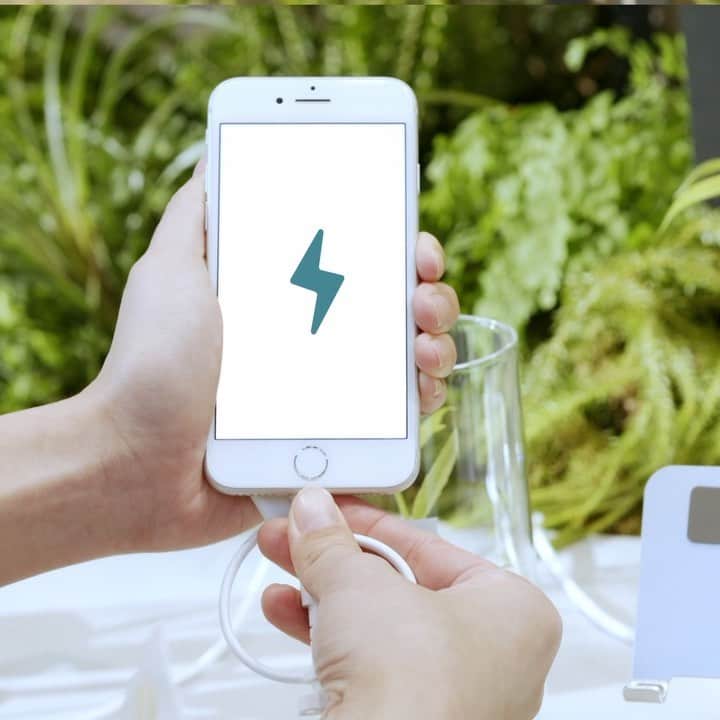 botanist officialのインスタグラム：「【CHARGING SPOT BOTANIST💡】 私たちは「植物と共に生きる」をコンセプトに、植物に眠る力を探り、引き出し、最高の製品づくりを目指しています🌿 驚くような力を秘める植物の、無限の可能性を知っていただきたい。  そんな想いを込めて、植物の知られざる力を発信する場として「BOTANICAL REPORT」を開始します✨ 第1弾は最先端のサスティナブルなエネルギー「植物発電」に着目しました。  2022年4月8日（金）から4月11日（月）までの4日間、日本初*1の「植物充電」を体験できるイベントを開催しました✨  本イベントでは「植物は、イメージじゃない。機能*2する。」をキーメッセージとし、植物にまつわる様々な機能にフィーチャーする取り組み「BOTANICAL REPORT」の第1弾として、株式会社ニソールと株式会社グリーンディスプレイが共同開発した植物発電*3システムを通じて、植物が有する機能を紹介しました。  今後も知られざる植物の力にフォーカスした取り組みを行う予定です🌍🌿 乞うご期待ください♪  *1 植物成育環境下で発電された電力を使用した、スマートフォン充電スポットとして日本初（自社調べ） *2 指通りをよくすること *3 コンセントがなくても、土に電極を刺すだけでどこでも電力を発生させることができる、最先端の発電方法です  #植物はイメージじゃない機能する #BOTANICALREPORT #BOTANIST #ボタニスト #botanicalbeauty」