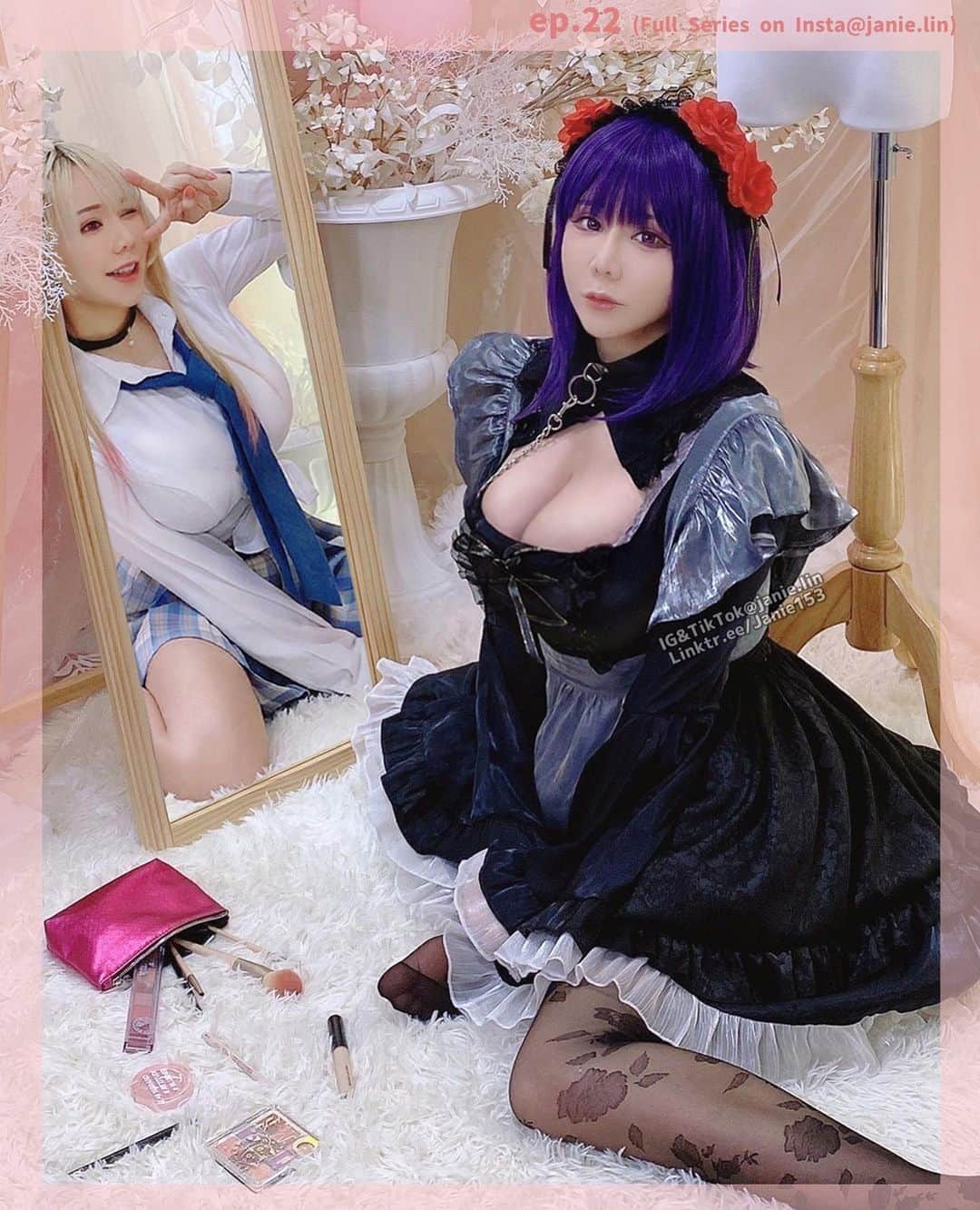 泥泥林さんのインスタグラム写真 - (泥泥林Instagram)「能cosplay真的太幸福了꒰ ´͈ ᵕ `͈ ꒱♥︎  高中的時候是漫研社的 當上社長的第一年 社團博覽會的時候 就讓幹部全部cos成喜歡的角色 在台上跳parapara招社員🤣 現在想起來，真的蠻恥的哈哈哈  人生的第一套cos服是鋼鍊的豆子😆 當時真的都是量身定做 一套做下來都是好幾張小朋友 且在小時候可能因為網路不夠發達 去CWT想組個團出cos 還要上奇摩家族報隊的年代（欸 宅文化就沒有現在這麼蓬勃 熱愛動漫就會被覺得臭腐臭宅、不切實際的感覺  所以，現在看到這麼多人討論動漫 Cos服也幾乎像成衣一樣 上網可以隨時買得到各個角色 也能很容易的在社群上找到同好 有時候覺得很欣慰啊啊啊 (≧д≦ヾ)  能大聲的說「我宅我驕傲」 真的是太爽了！！！！  #今天晚上十點YT遊戲實況 #連結在限時動態 #或YT直接搜尋泥泥學姐實況🤍  #泥之神還原系列 #22」4月28日 22時18分 - janie.lin