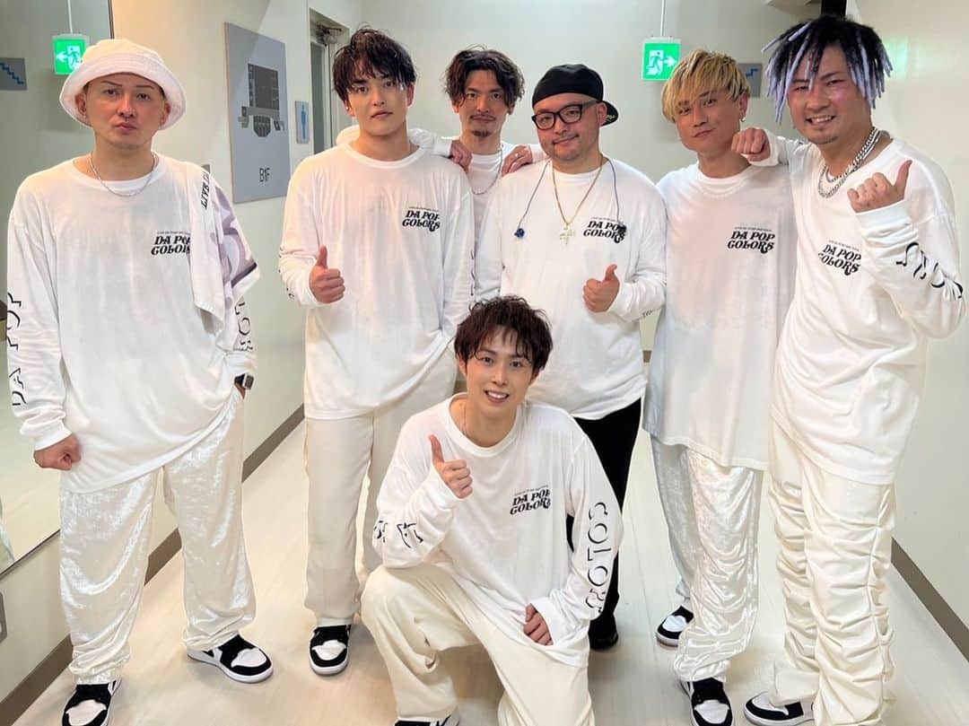 のインスタグラム：「広島公演終わりました。  皆さんと素敵な時間を過ごせました。  ただいま。 そして、ありがとう。  YORIさんをカムバック🍁  #広島 #上野学園ホール  #dpc #dapump #dapopcolors #家族写真」