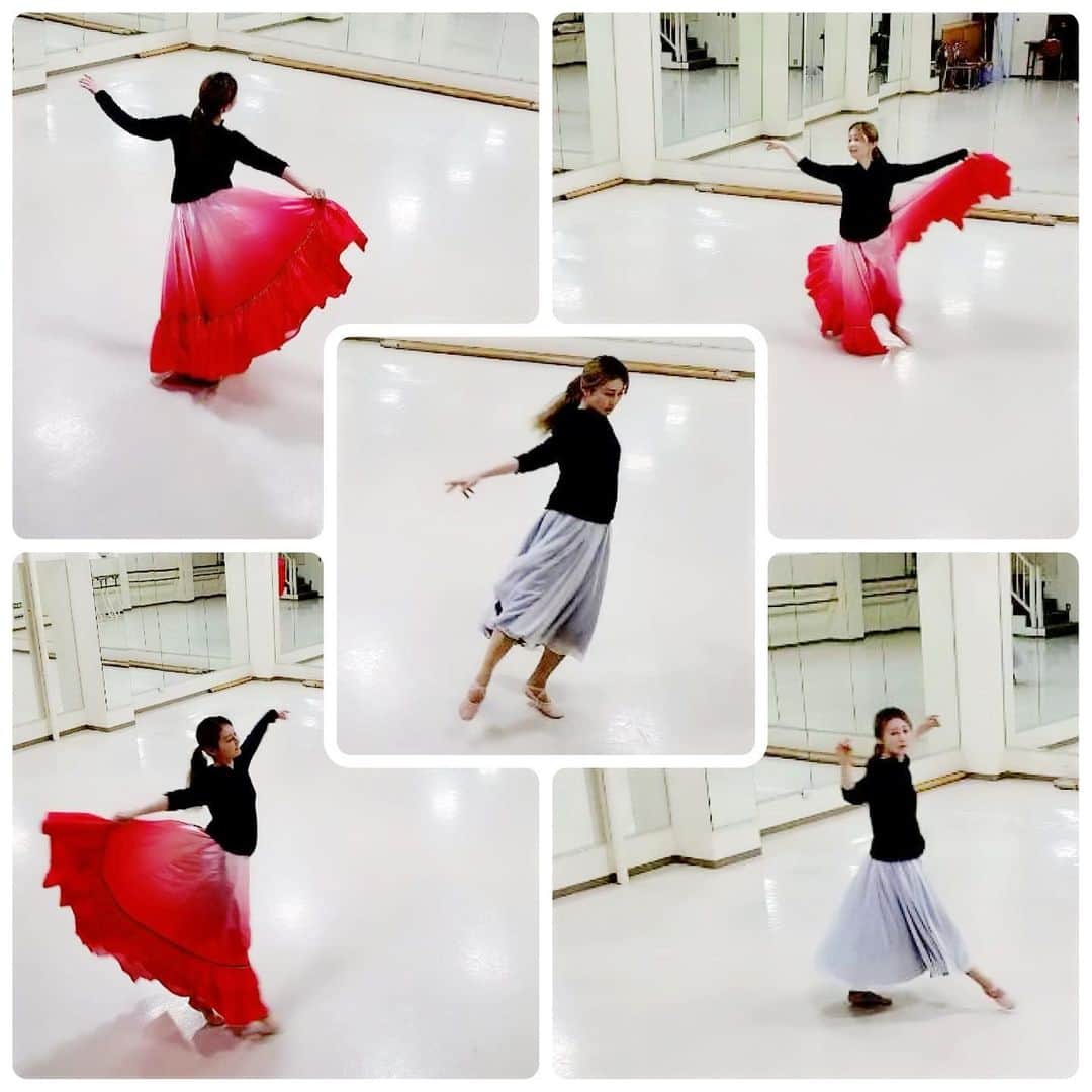 風花舞さんのインスタグラム写真 - (風花舞Instagram)「教えで使っているスタジオで 一人自主練。」4月29日 23時56分 - kazahanamai_official