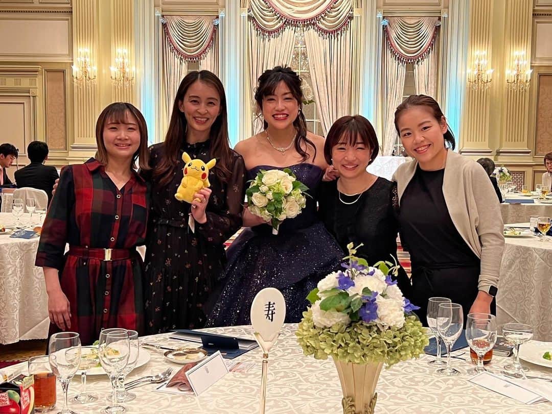 寺本明日香のインスタグラム：「HappyWedding @gymyuko 💍✨♥️ and 2012London Olympic members!!」