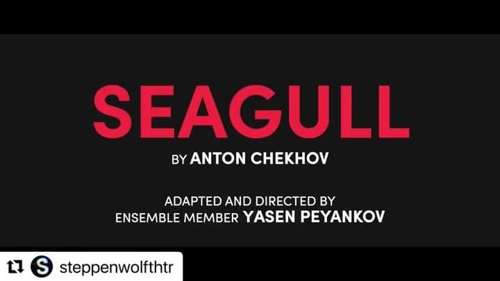 ジェフ・ペリーのインスタグラム：「SEAGULL opens May 8th 😍. Thrilled to be part of this amazing production & to be back at my happy place, reunited with my @steppenwolfthtr family! #seagull #theatre #steppenwolf #actor」