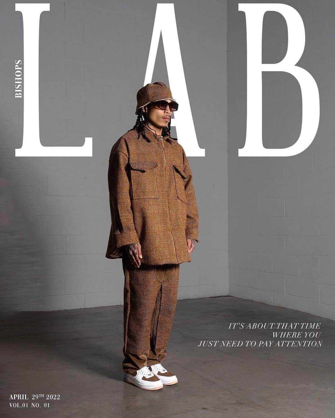 のインスタグラム：「Bishops Labs is an innovative creative initiative. It is approach with the same intention as a scientist in a lab. It is a team building exercise allowing for unrestricted creativity, and empowers the creative to have control from conception to production. Few things to consider: 1 - The team gets the opportunity to flex their creative chops. 2 - Once categories/products are built, Bishops clients have access to the creative library for future vertical projects. 3 - proceeds go back to the creatives. I’m extremely proud of this initiative, and even more proud of the team for their execution. Love to see this come to light, and excited to see what comes from it. Bishops Labs 001 now available on bishopslabs.com  Credits.   Creative Concept & Direction: @chrs.tivn  Master Tailor: @dariiing_  Editorial Photographer/Visual: @jeiteerei @mcvmae  Senior Graphic Designer: @danielamaze  Graphic Designer: @cordearo  Web Design: @Justin.neir」