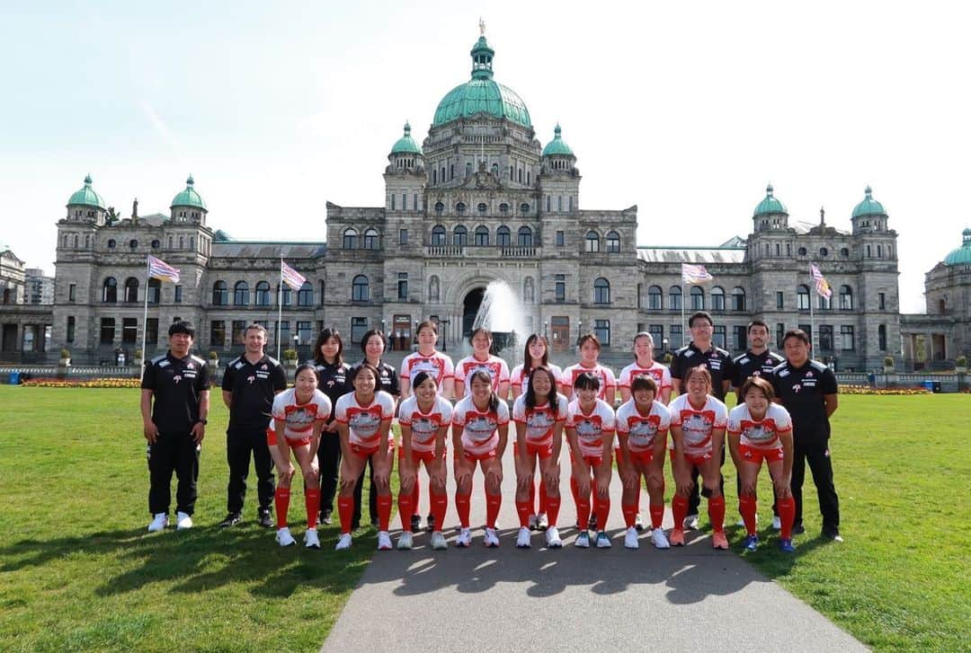 原わか花さんのインスタグラム写真 - (原わか花Instagram)「Team Photo📸🌸in Langford #HSBC7s / #Canada7s  #Sakura7s」4月30日 11時44分 - wkb_h0106