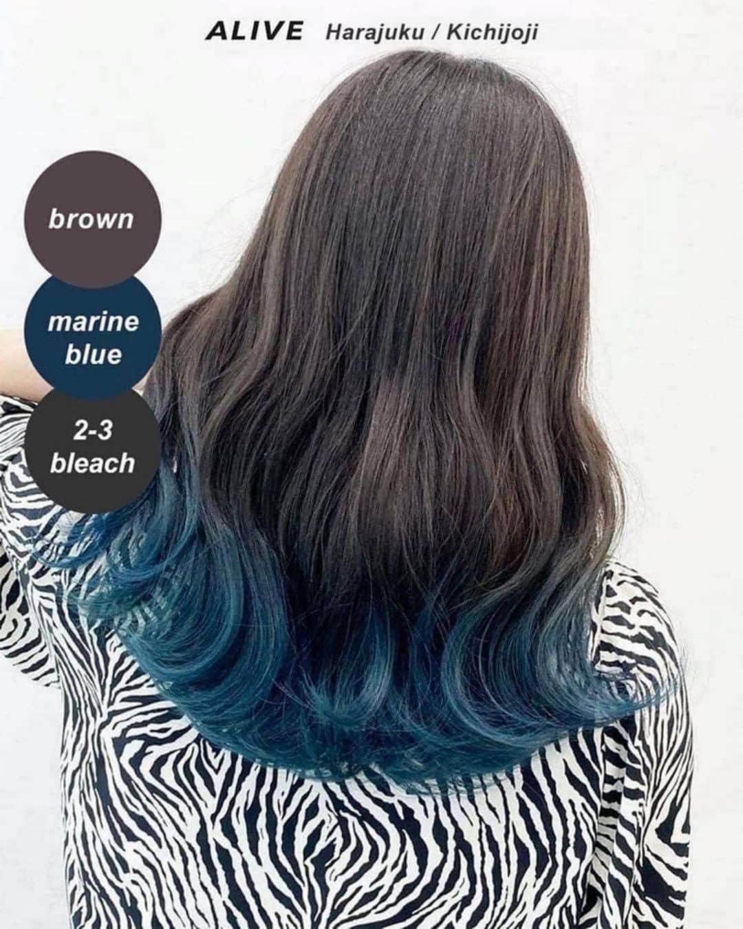 のインスタグラム：「【保存するだけで使える！ #グラデーションカラー × #ブルーカラー ヘアカタログ】  保存しておくだけで使える、 ALIVEオリジナルのヘアカタログです💡 同系色のヘアカタログまとめになるので、 微妙なニュアンスの差も比較してみてくださいね🙆🏻‍♀️  今回のまとめは #グラデーションカラー × #ブルーカラー です✨ ぜひ参考にしてみてくださいね！  ================================= @alivehair では、ヘアカタログや流行の ヘアカラー・ヘアスタイルに関する 情報を毎日更新中です💫 あなたの取り上げてほしいテーマを コメントすると記事になるかも？ ぜひフォローしてチェックしてください💡 =================================  ================================= ✂︎PRICE（店舗により金額が異なります。 クーポンもありますのでぜひご活用ください💁🏻‍♀️） ・グラデーションカラー：¥11,000〜 ・バレイヤージュカラー：¥22,000〜 ・ハイライト：¥15,400〜 =================================  #美容院 #美容室 #原宿美容室 #吉祥寺美容室 #ブリーチあり #ブリーチ #グラデーションカラー #グラデーション #グラデーションヘアー #グラデーションボブ #グラデーションロング #ブルーカラー #ブルージュ #ダークブルー #ブルーブラック #サファイアブルー #アイスブルー #寒色カラー #韓国カラー #ネイビーブルー #ターコイズブルー #グラデーションブルー」