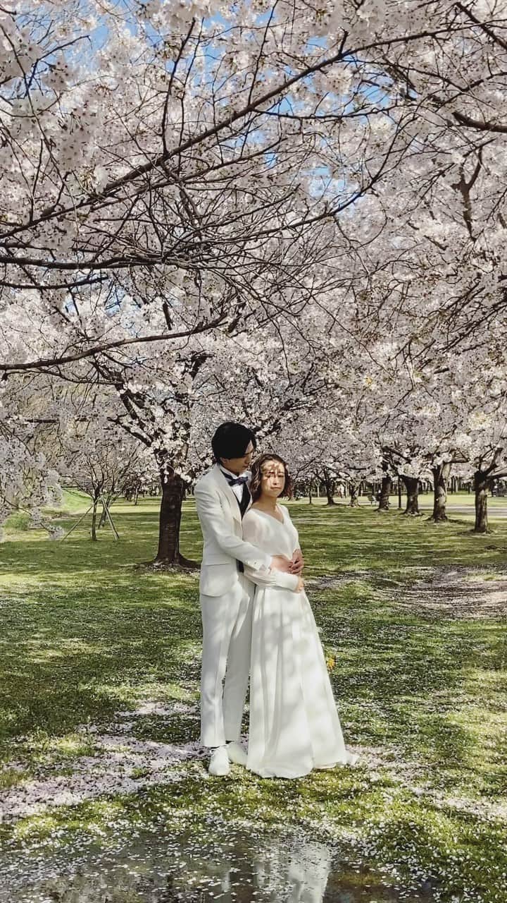 CLAIREのインスタグラム：「🌸💛 ・ @claire_takasaki @clairebridalstudio ・ #自分らしく#誰もが好感を持てる花嫁に#新郎新婦#前撮り#プレ花嫁#白無垢#着物#ウェディングドレス #色打掛#フォトウェディング#結婚写真#wedding#後撮り#結婚準備#日本中のプレ花嫁さんと繋がりたい#2022夏婚#2022秋婚#2022冬婚#2022春婚#花嫁#桜#横浜#大阪#京都#仙台#東京#宇都宮#桜#愛知#高崎」