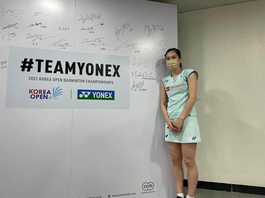 大堀彩のインスタグラム：「🇰🇷  #teamyonex #koreaopen2022」