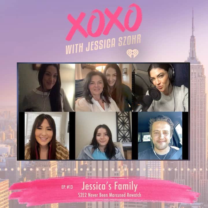 ジェシカ・ゾアのインスタグラム：「If you don’t know by now, my family and their support mean the world to me. That’s why I’m so thrilled to have all of them join me on this week’s XOXO podcast. We are rewatching #GossipGirl’s “Never Been Marcused” episode. Click the link in my bio to listen now!」