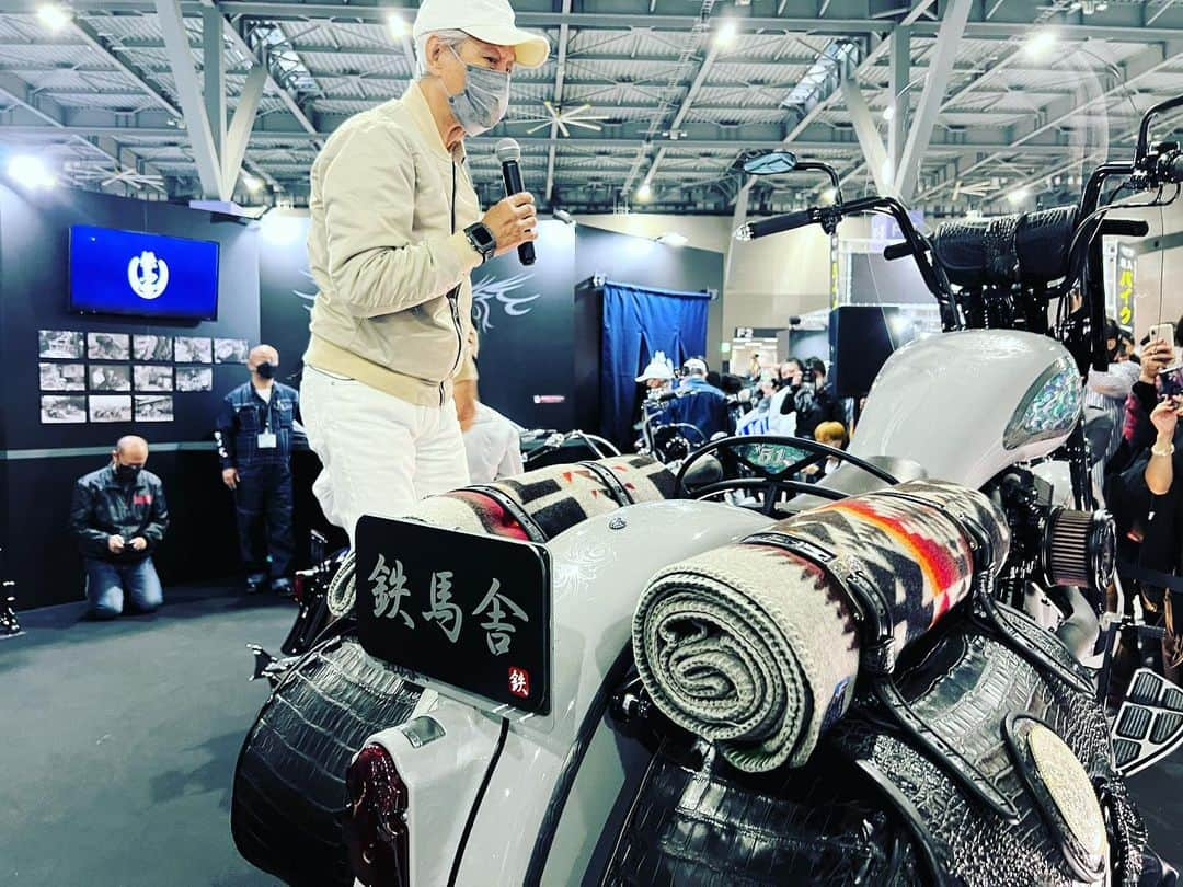 結城アンナさんのインスタグラム写真 - (結城アンナInstagram)「🏍Dadi のハーレーが第1回名古屋モーターサイクルショーに展示🏍Iwaki's Harley Davidson displayed at 🏍🏍🏍🏍🏍 1st Nagoya Motorcycle Show 🏍Japan.  🕊Peace & Kindness🕊  ✨May all your dreams come true✨  #岩城滉一 #harleydavidson #nagoya #nagoyajapan #ハーレーダビッドソン #モーターサイクルショー #名古屋 #名古屋モーターサイクルショー2022」4月8日 14時05分 - ayukihouse