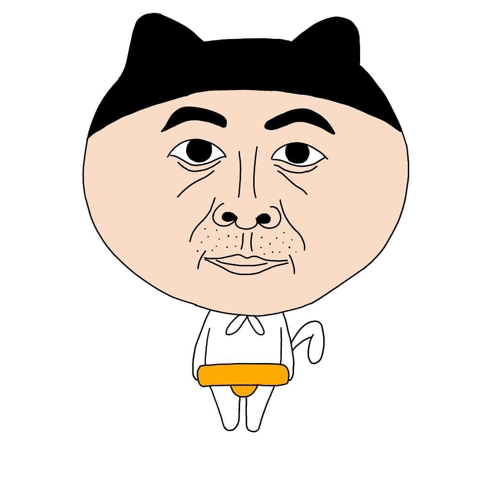 羽尻紘規のインスタグラム：「昨日のなんしょん！？のために描いたOHKのohくんと萩原アナのコラボです。」