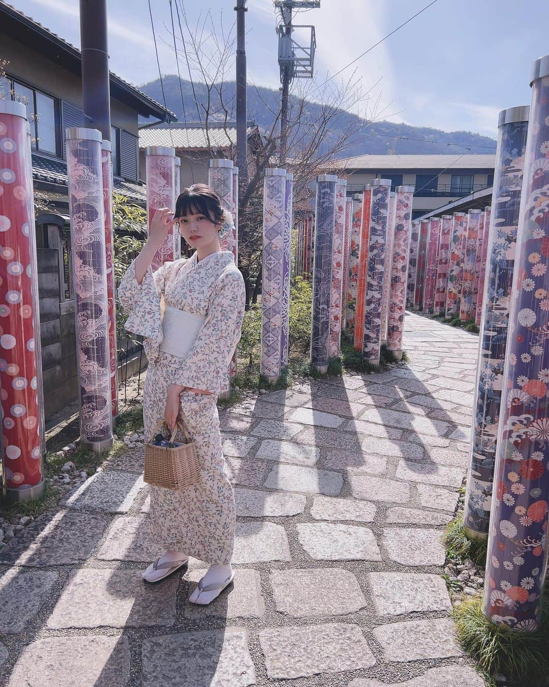 宮下玲奈さんのインスタグラム写真 - (宮下玲奈Instagram)「👘💐 #京都　#着物」4月8日 13時48分 - rena_miyashita