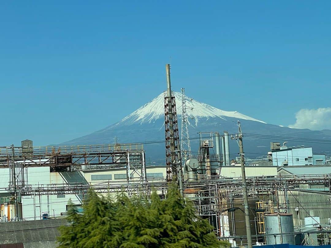 森公美子のインスタグラム：「富士山に、何かをぶっ刺してしまった！電線なしの富士山は、いつになったら撮れるんだろう？？下手だなぁ〜  さぁて、、、、 舞台前に、英気をとん八さんで、いつもの味噌カツ！  名古屋で、、私のクミシュラン味噌カツ部門第一位‼️  お母さんと、お父さんご馳走様でしたっ！ 全くモタレナイ味噌カツ美味いんだなぁ〜チョット早く開けていただき、、お客さまとは会いませんでした。  マスクしてから入らしたけど、 今日は暑過ぎて、  でも頑張りましょう！電力少なくても、、私ホテルに扇風機入れてもらいました！  耐えられるかな？？ 帰りは岡富士さんの鰻弁当持って帰ります。  名古屋大好きなのに、、回れない‼️」