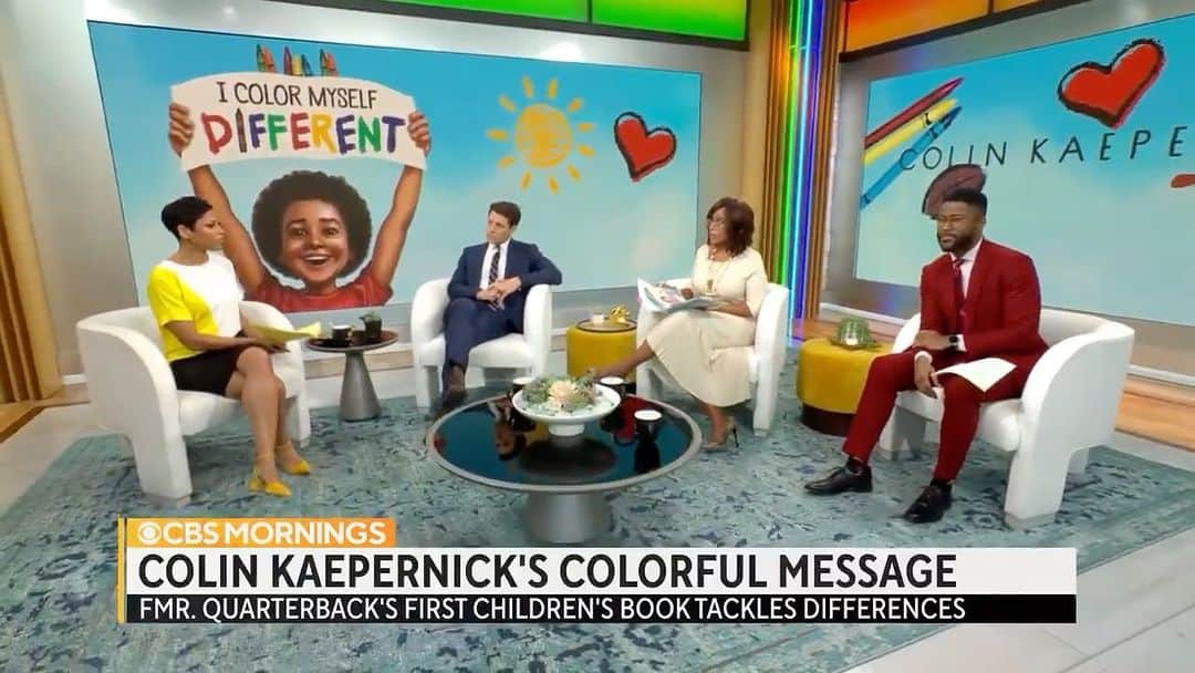 コリン・キャパニックのインスタグラム：「I'm excited to share the @CBSMornings segment about my new children's book and the amazing illustrator behind it, @EricWilkersonArt. Check it out and let me know what you think.  You can order the book at KaepernickPublishing.com (link in bio) or pick up a copy at your local bookstore.」