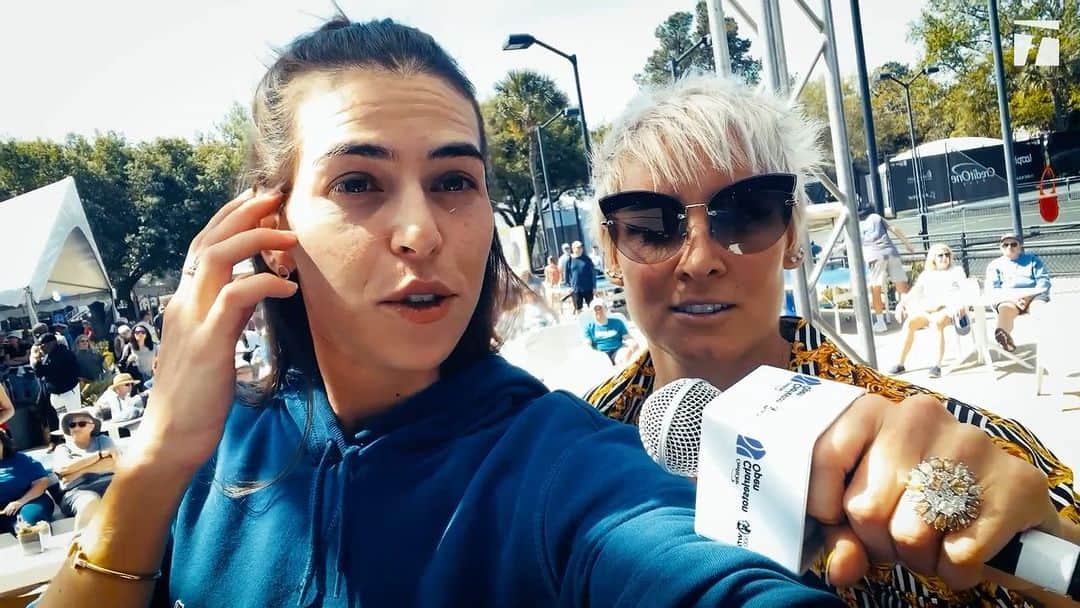 アイラ・トムリャノビッチのインスタグラム：「Follow @ajlatom as she has some fun in Charleston on the latest episode of #MyTennisLife.」
