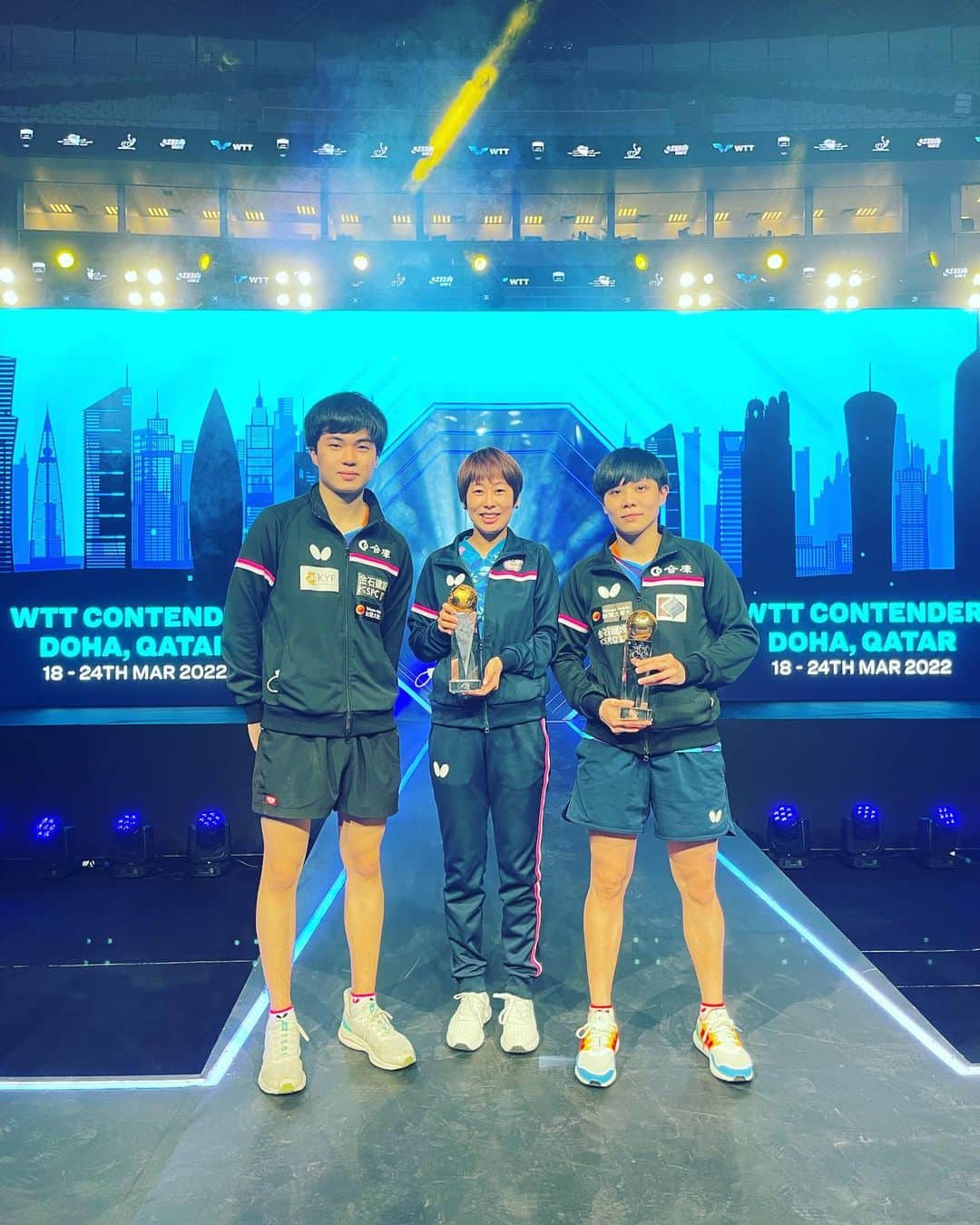 チョン・ジャーチーさんのインスタグラム写真 - (チョン・ジャーチーInstagram)「Oman-Singapore-Doha-Taiwan  WTT Events  #champion #silver #bronze #muscat #singapore #doha #tpe #wtt #tabletennis #lifeintaiwan」4月9日 14時17分 - jiaqi_zheng123