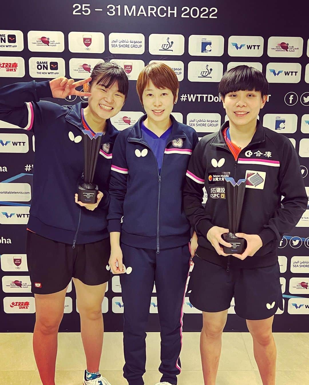 チョン・ジャーチーさんのインスタグラム写真 - (チョン・ジャーチーInstagram)「Oman-Singapore-Doha-Taiwan  WTT Events  #champion #silver #bronze #muscat #singapore #doha #tpe #wtt #tabletennis #lifeintaiwan」4月9日 14時17分 - jiaqi_zheng123