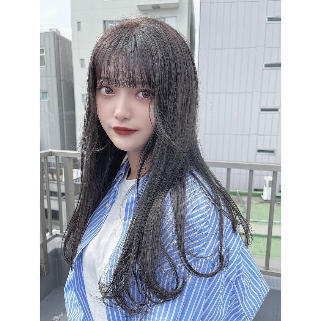 増田ねねのインスタグラム：「♡ 哲平さんにお任せカラーしてもらった🐇 いつもありがとうございます🎀 ほんとに可愛いカラーすぎた🥵🤍🤍」