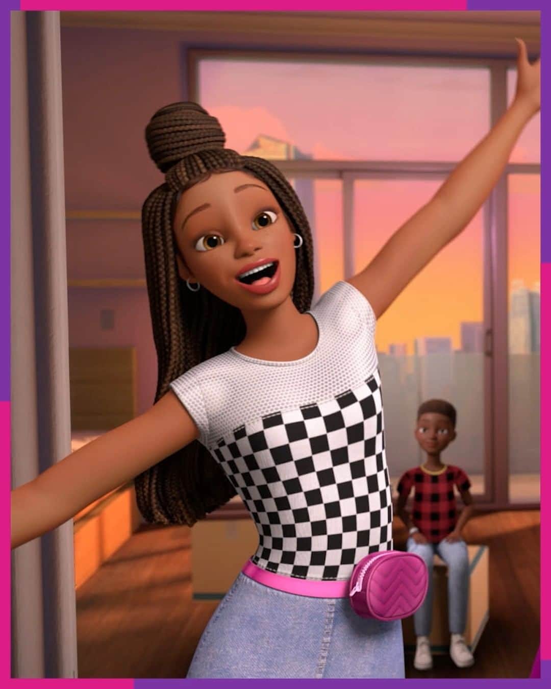 のインスタグラム：「It’s showtime! 🎉 Meet new friends on exciting family adventures with Barbie and Barbie in the all-new series #BarbieItTakesTwo. Available now on Netflix!」