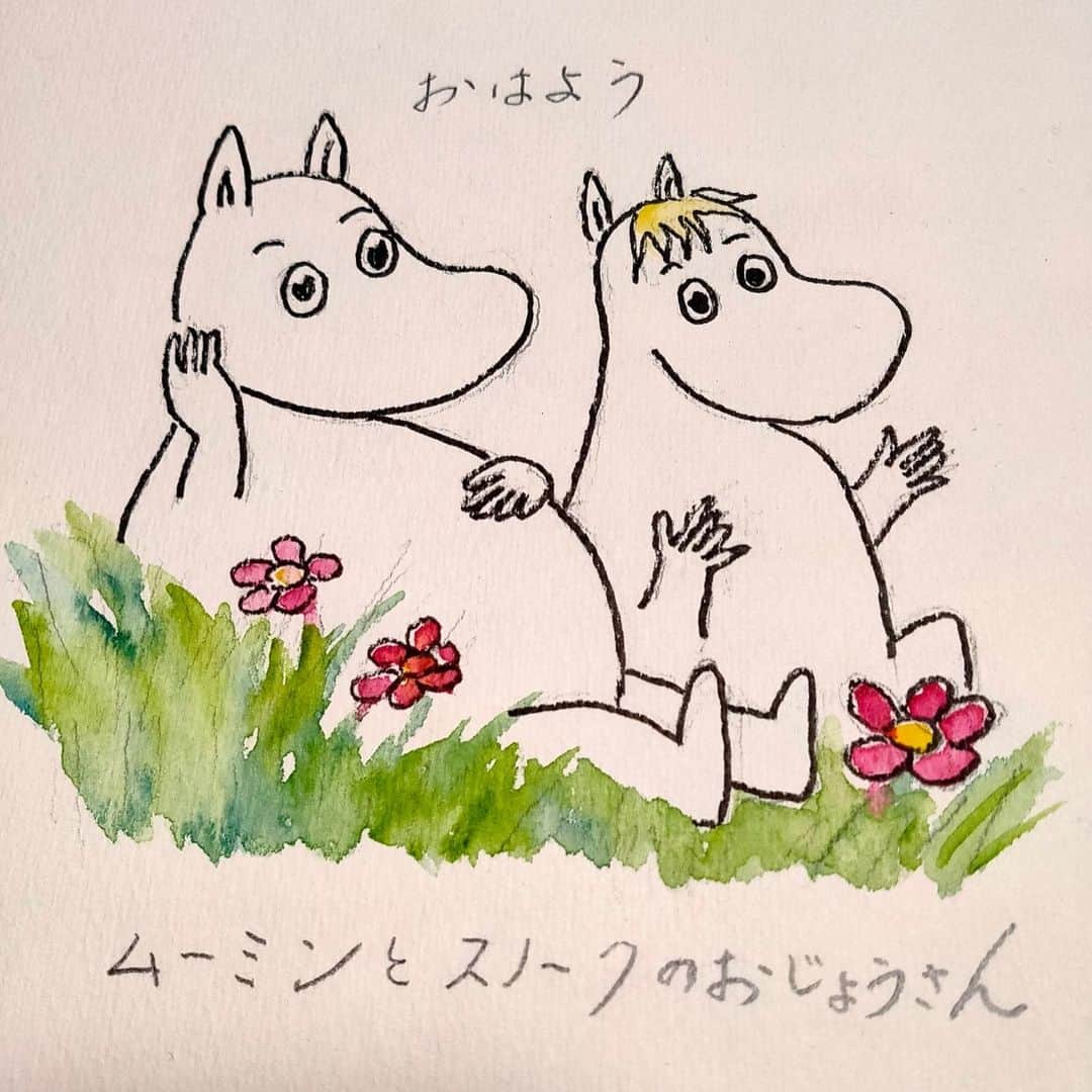 Boseのインスタグラム：「子供たちに「おはよう」のイラストを届けてくれた母の個展を開催してもらえることになりました。お近くの方は是非どうぞ。 #おはようイラスト #湯郷温泉 #昭和館」