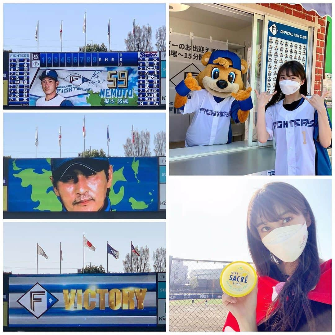 牧野真莉愛さんのインスタグラム写真 - (牧野真莉愛Instagram)「♡ ♡ ⚾️2022 イースタン・リーグ 公式戦⚾️ 北海道日本ハムファイターズVS.東京ヤクルトスワローズ 2022.4.10(日)🐻鎌ケ谷スタジアム 🎀 うちの試合行きました🐰応援❣️❣️❣️ LOVE❤️新庄 詳しくは“まりブロ”みてね ♡ ♡  #LOVE新庄 ❤️ #lovefighters 🐻🐻🐿🦊 @fighters_official  #北海道日本ハムファイターズ 💖 @frep_the_fox  #鎌ケ谷スタジアム 🐻💚 #モーニング娘22 #morningmusume22 #牧野真莉愛」4月10日 22時50分 - maria_makino.official