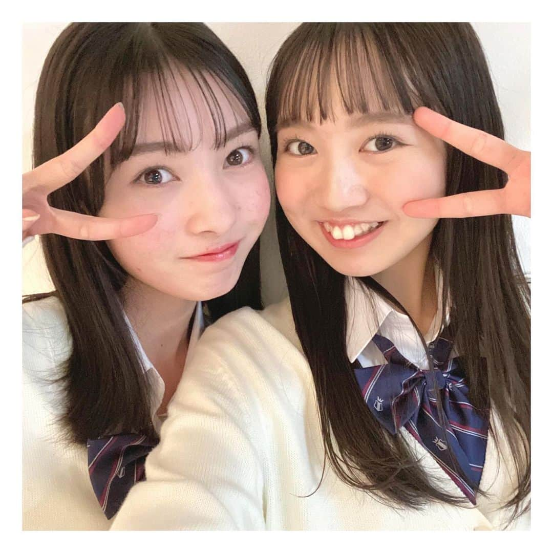 近藤結良さんのインスタグラム写真 - (近藤結良Instagram)「( • •)❤︎ みあんちゃんと~ まだ数回しか会ったことがないから早く会いたい!! またお話しようね✌🏻 * * #川原美杏 ♡ #ニコラ #nicola #ニコモ #ニコラ5月号発売中 #近藤結良 #ゆらふぉとぐらむ #オフショ」4月12日 18時34分 - yura_kondo.official