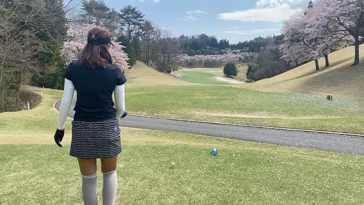原田怜奈のインスタグラム：「桜も終盤🌸🥺 綺麗でした✨ . . . . #スイング改造 #女子ゴルフ #golf」