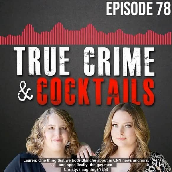 ローレン・アッシュのインスタグラム：「Deep discussions on this week’s episode of @truecrimeandcocktails, we deep dive the case of Jill Dando and also talk about our shared love of CNN anchors! Stream it now, everywhere!」