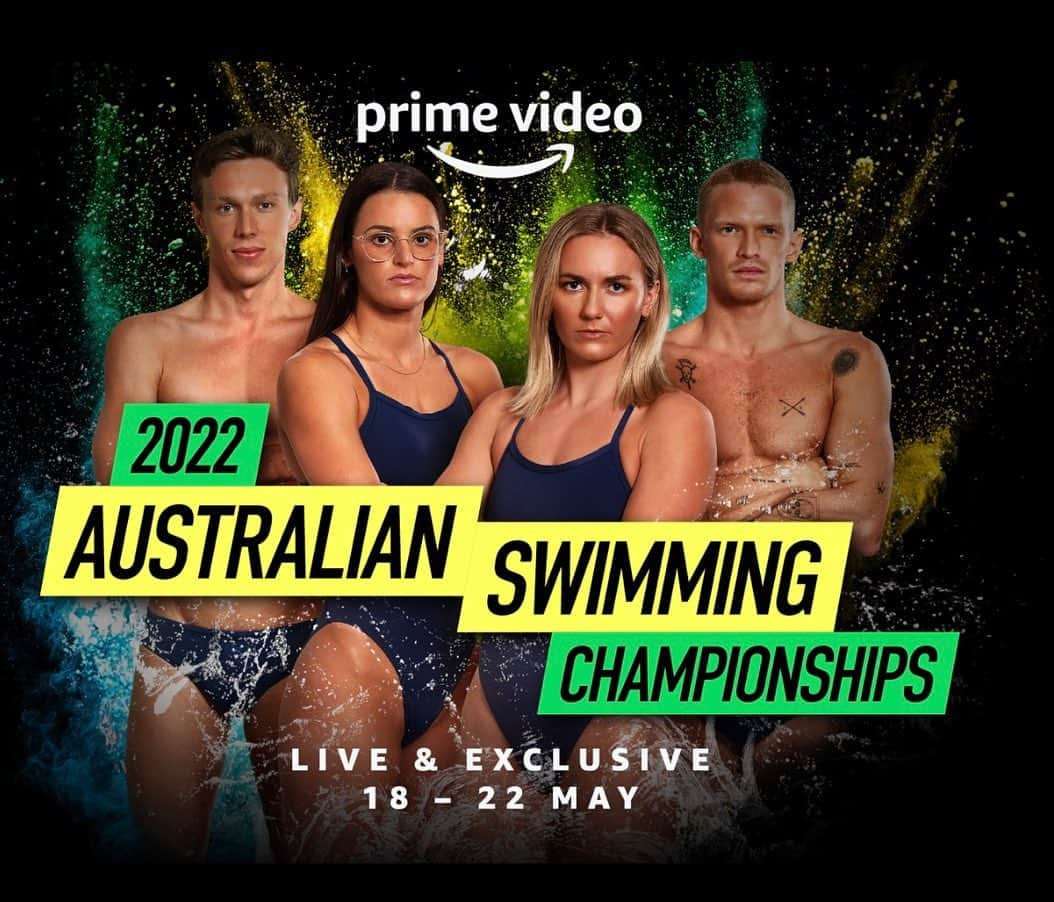 グラント・ハケットさんのインスタグラム写真 - (グラント・ハケットInstagram)「Woohoo!🎉 It’s all happening again in the swimming world as the road to Paris begins in Adelaide! Watch our Swimming superstars Battle From The Blocks at this year’s Australian Swimming Championships from 18 – 22 May – only on @primevideosportau #2022AusTrials #Swimming #PrimeVideoSports #thebestofthebest」4月13日 14時21分 - grant__hackett