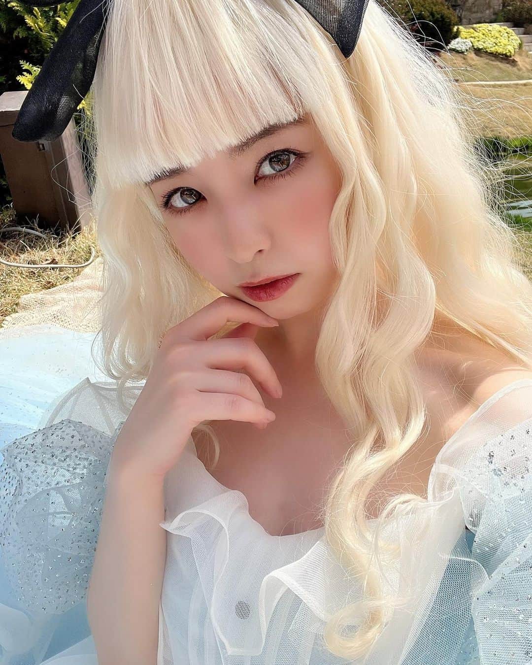 のインスタグラム：「撮影順調だよ〜🥳💜  💄 @fusaetachibanaworks」