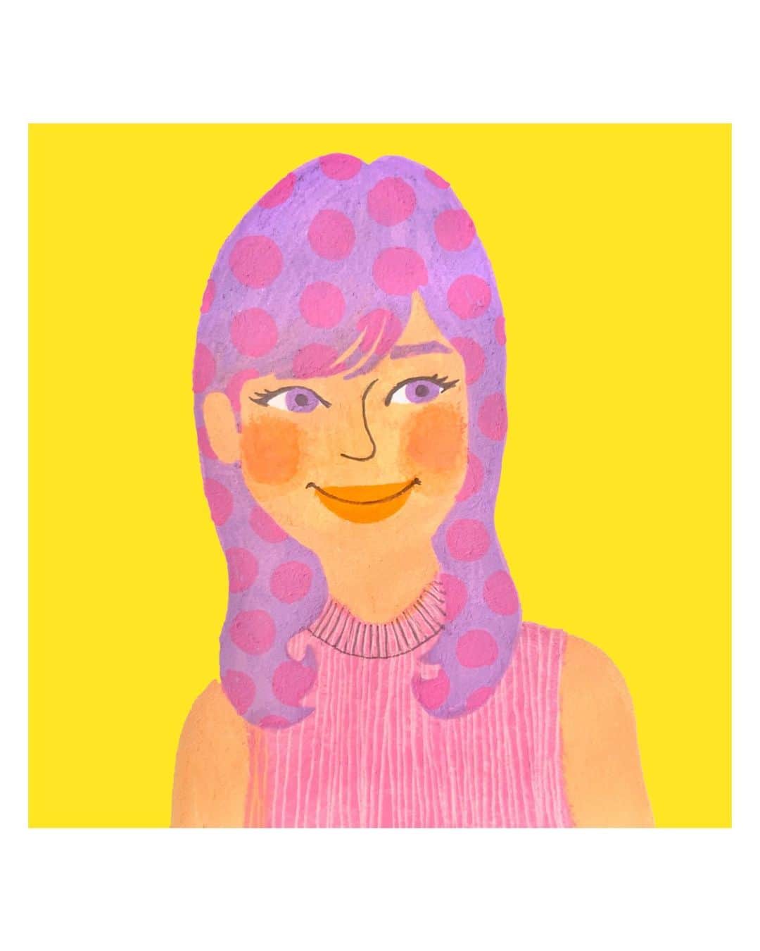 塩地美澄のインスタグラム：「#新しいプロフィール画像  イラストレーターのかんかんさんが描いてくれた私の自画像。  配色やテイストなど全てかんかんさん色に染めていただきました‼︎ 手描きの質感が味わい深い...🤤  ✅あす15時40分〜『よじごじDays』生出演  ✅グラビアBlu-ray&DVD  4/22 発売  ✅デジタル写真集「女子アナ桃源郷」発売中  ✅最新写真集『Nocturne』発売中 #塩地美澄」
