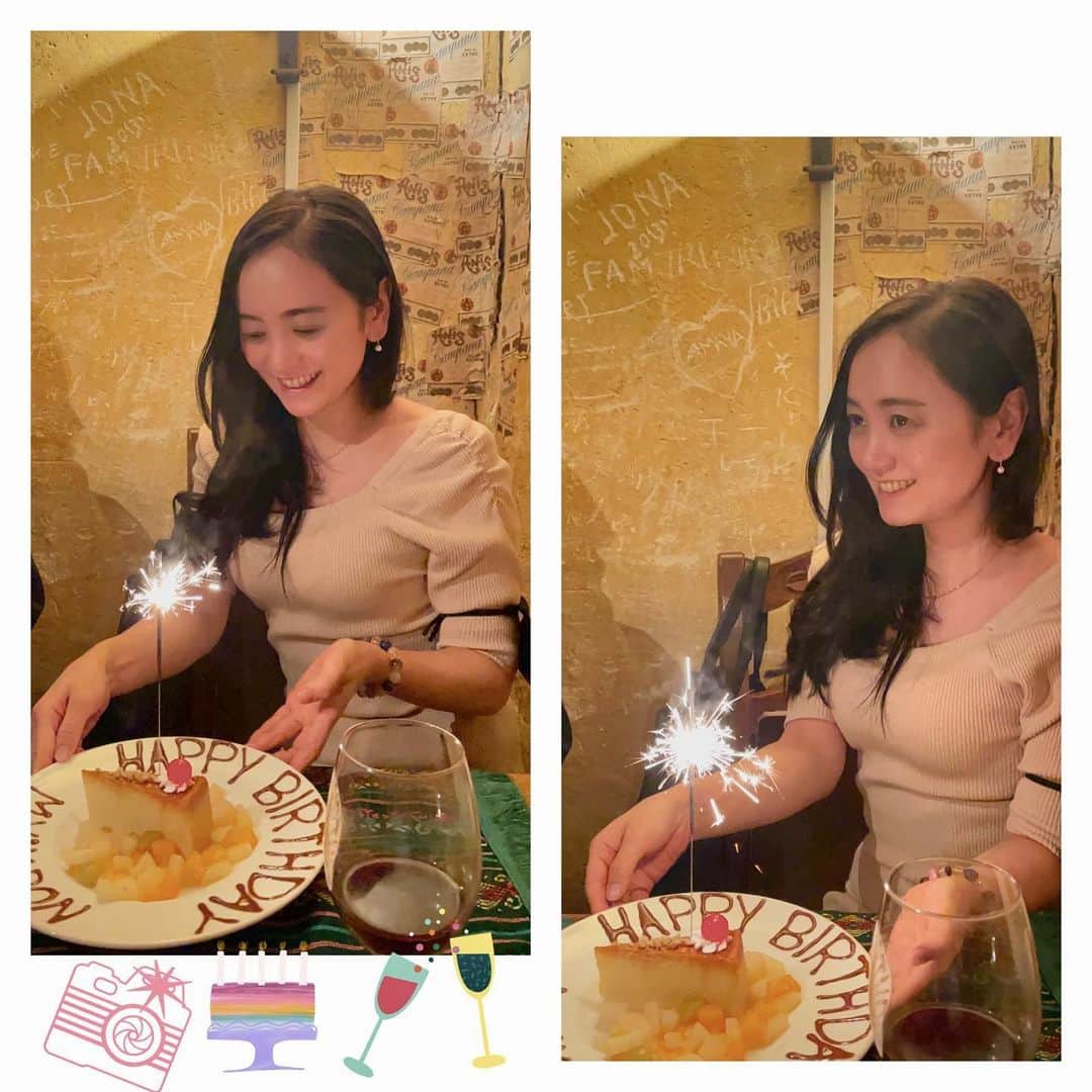 のインスタグラム：「幸せな顔してる♡♡ Thank you so much for celebrating my birthday with lots of love♡♡良いスタートがきれました♡素敵な一年になりますように♡ #誕生日 #birthday #サプライズ」