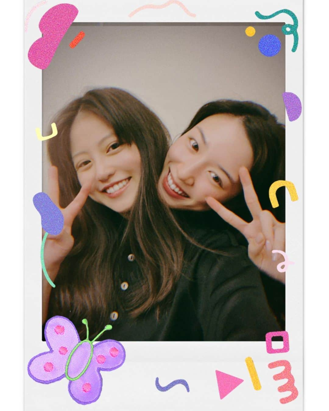 今田美桜のインスタグラム：「👯‍♀️💗💗👯‍♀️ @mei_nagano0924official」